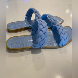 Dolce vita blue braided strap sandals size 8.5